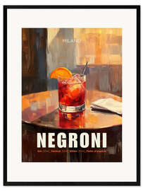 Impression artistique encadrée Negroni, Milano