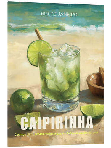 Tableau en verre acrylique Classic Caipirinha