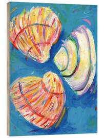 Wood print Shells - Dawn Underwood