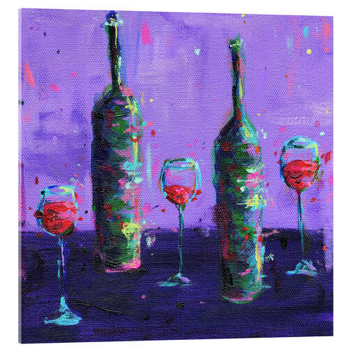 Tableau en verre acrylique Red Wine