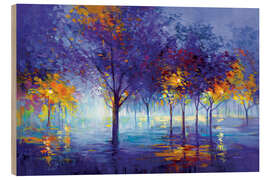 Trätavla Trees of Dreamy Nights - Leon Devenice