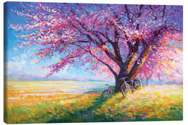 Canvas print The Sweet Romance of Cherry Blossom Trees - Leon Devenice