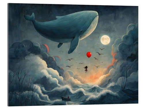 Cuadro de plexi-alu Fly with me to the moon