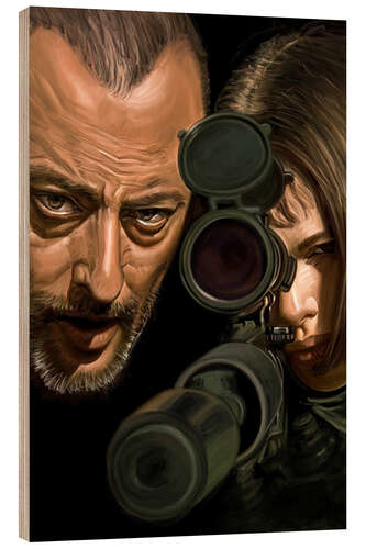 Tableau en bois Mathilda and Leon