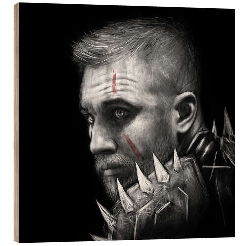 Wood print Self Portrait with Spiked Armor