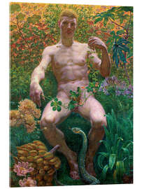 Akrylbillede Adam in Paradise, 1914 - Kristian Zahrtmann