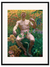Gerahmter Kunstdruck Adam im Paradies, 1914