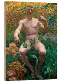 Trätavla Adam in Paradise, 1914 - Kristian Zahrtmann