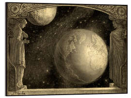 Quadro em acrílico The Earth, the Milky Way and the Moon, 1918 - Wladyslaw Benda