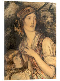 Acrylglasbild Junge Mutter und Kind - Wladyslaw Benda