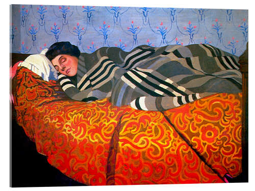 Quadro em acrílico Sleeping reclining woman, 1899