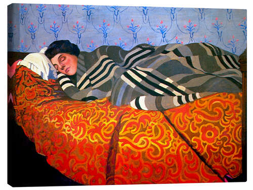 Canvas print Sleeping reclining woman, 1899