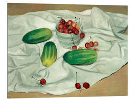 Gallery Print Drei Gurken und ein Topf mit Kirschen, 1911