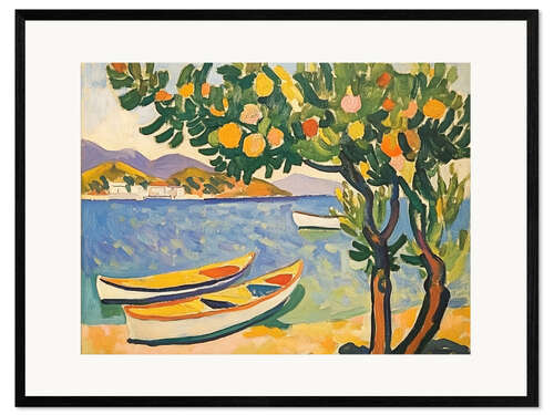 Framed art print Peach season