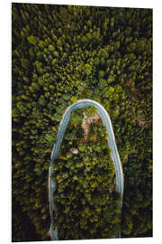 Hartschaumbild Die Todeskurve der Sudetenstraße