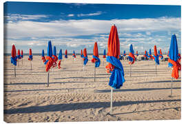 Canvas print Deauville beach in Normandy, France - Christian Müringer