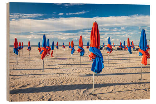 Cuadro de madera Deauville beach in Normandy, France