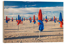 Cuadro de madera Deauville beach in Normandy, France - Christian Müringer