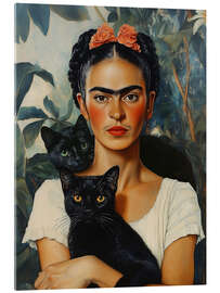 Acrylic print Frida and cats