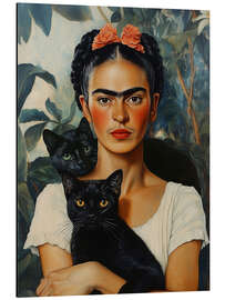 Aluminiumsbilde Frida and cats