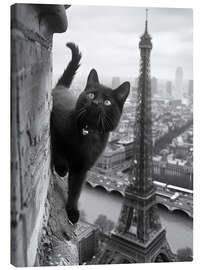 Canvas print Kitty in Paris - Dikhotomy