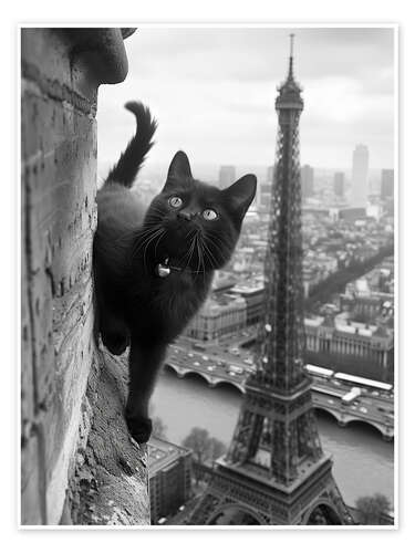 Póster Kitty in Paris