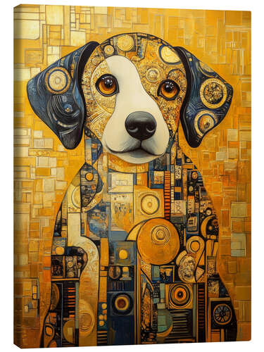 Lienzo Art Deco Dog