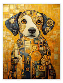 Poster Art Deco Dog - DejaReve