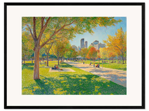 Impression artistique encadrée Picnic in the park