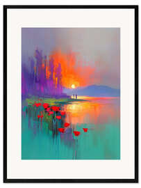 Innrammet kunsttrykk Sunset stories