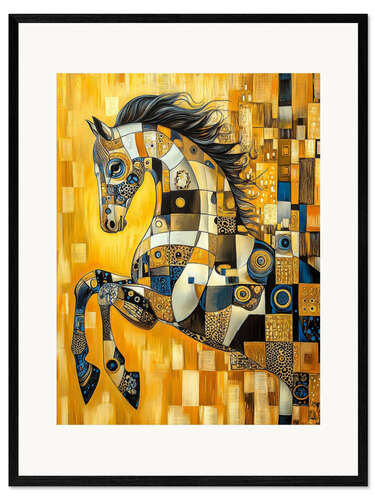 Framed art print Abstract horse