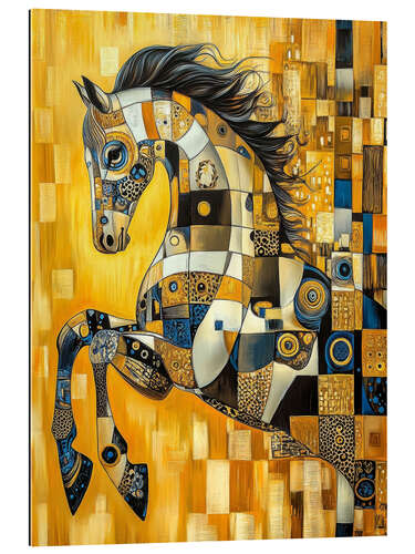 Quadro em plexi-alumínio Abstract horse