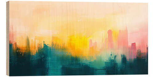 Tableau en bois Abstract sunrise