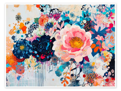 Plakat Serenade of the blooming flowers