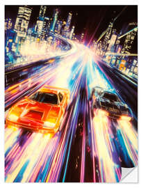 Wall sticker Tokyo Car Races I
