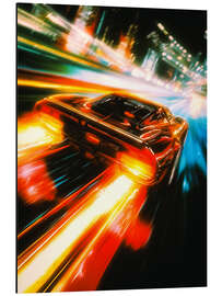 Tableau en aluminium Tokyo Car Race II