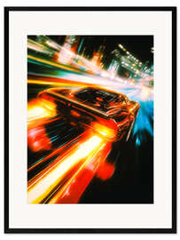 Plakat artystyczny premium w ramie Tokyo Car Race II