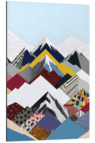 Stampa su alluminio Snowcap Mountains