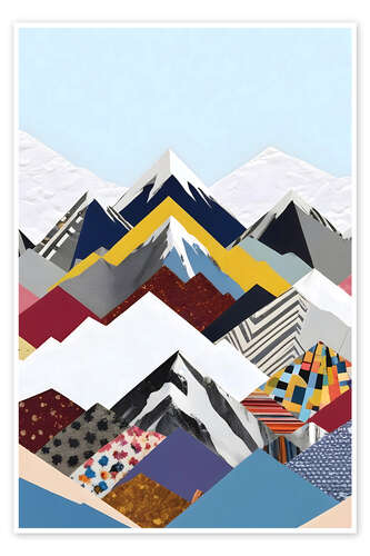 Poster Snowcap Mountains