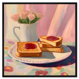Gerahmter Kunstdruck French Toast für meine Liebe