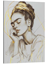 Magnettafel Frida Kahlo verträumt