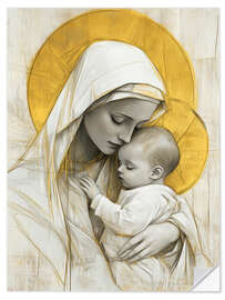 Wall sticker Saint Mary and baby Jesus