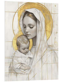 Stampa su PVC Saint Mary holding baby Jesus