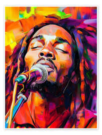 Wall print Portrait of Bob Marley - DejaReve