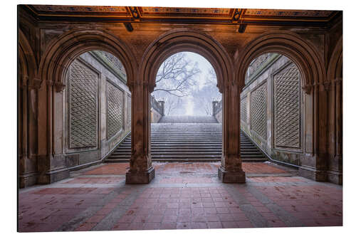 Stampa su alluminio Bethesda Terrace in Central Park