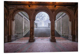 Stampa su alluminio Bethesda Terrace in Central Park - Jan Christopher Becke
