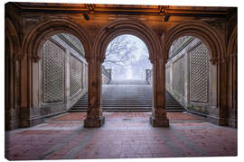Tableau sur toile Bethesda Terrace in Central Park - Jan Christopher Becke