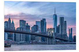 Obraz na PCV New York Skyline mit Brooklyn Bridge