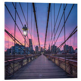 Quadro em acrílico Brooklyn Sunrise - Jan Christopher Becke