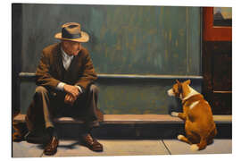 Magnettafel Warten auf Hopper